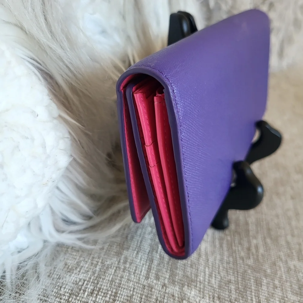 Mcm Coral Trifold Long Wallet..Authentic..Like brand New!!